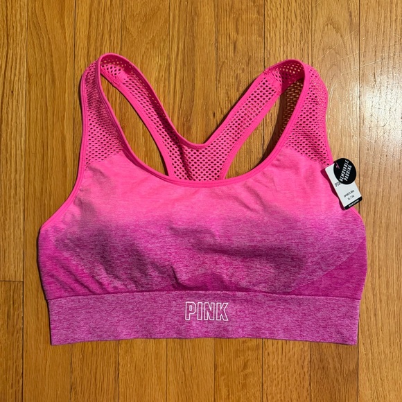PINK Victoria's Secret Other - PINK Victoria’s Secret Sport Seamless Lightly Lined Bra Pink Ombré